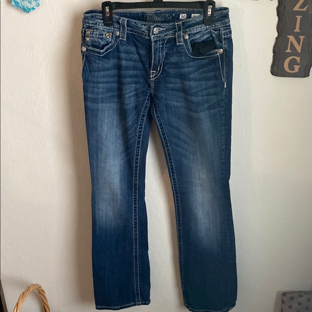 Miss Me Blue Straight Leg Jeans
